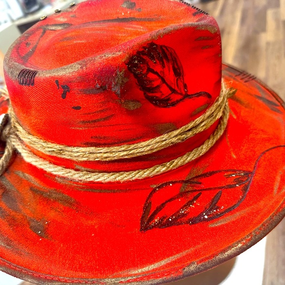 Designer Cowboy Painted Rope Rodeo Hat - Picture 2 of 9